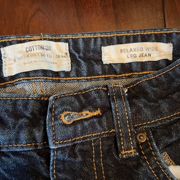 Cotton On relaxed wide leg jean size 4 - Picture 2 of 5